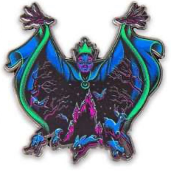 Disney Jewelry - Neon Evil Queen Trading Pin